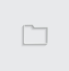 Poster -  Folder icon vector documents  sign