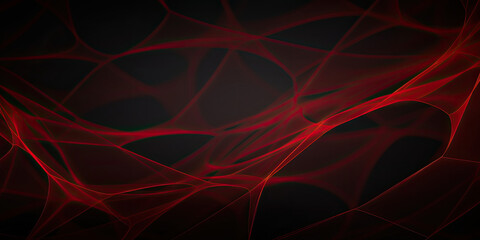 Wall Mural - Abstract red net grid texture on black background