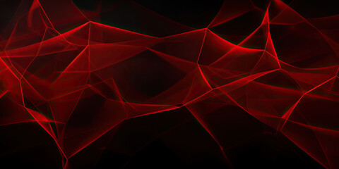 Wall Mural - Abstract red net grid texture on black background