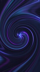 Wall Mural - vertical video - a spiral of pink and blue neon light beams swirling and flashing at high speed. thi