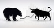 Bull and Bear as a Symbol of Stock Market Trading