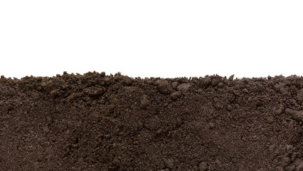 soil patch texture. png, isolated on a transparent background. earth day - april 22. black biosoil o