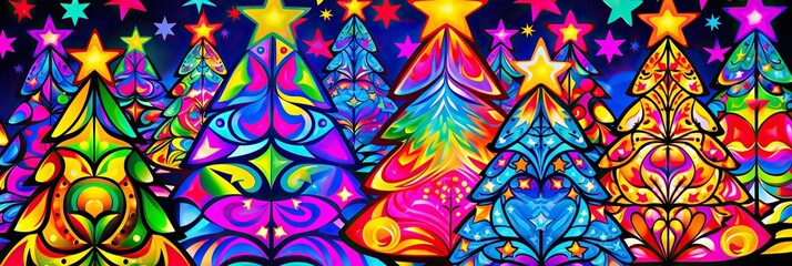Aufkleber - Christmas banner background with lights