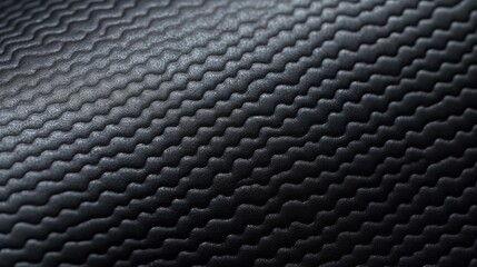 Black soccer fabric texture with air mesh. Sportswear background