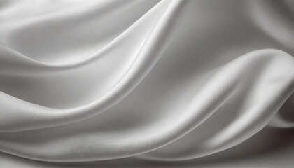 Wall Mural - Abstract background luxury cloth, white silk texture