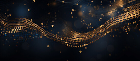Wall Mural - abstract particles wave. elegant background for business tech presentations. generative ai.
