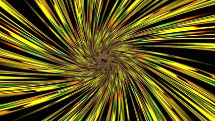 Wall Mural - colorful line tunnel flowing from center. loop able background animation