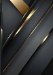abstract luxury gray and gold shapes banner background