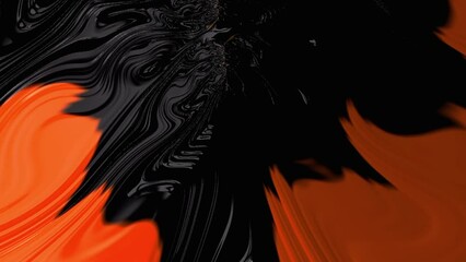 Wall Mural - luxury gold metalic liquid color flow on black marble texture. modern loop able background animation