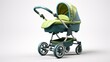Baby Stroller isolated on white background. 3D Renderig