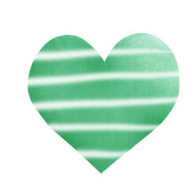 Green Heart Shape
