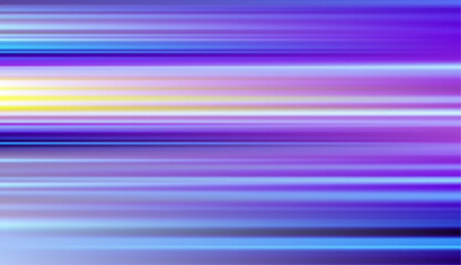 Poster - Abstract blue light trails in the dark, motion blur effect