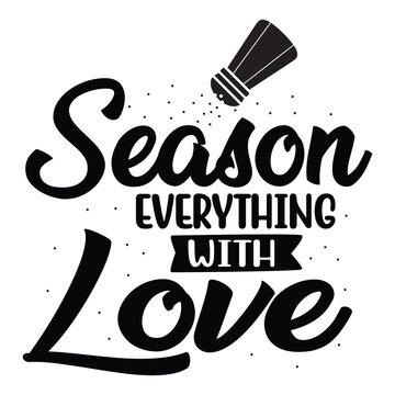 Stylish , fashionable  and awesome Kitchen typography art and illustrator
