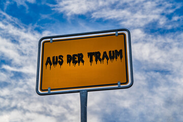 Sticker - Aus der Traum