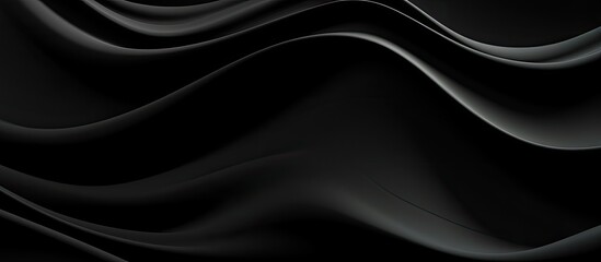 Poster - The abstract black wave pattern on the background creates an intriguing texture that adds depth to the fashion design resembling a work of art with its gradient of light and shadow perfect 