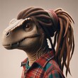 © AiDistrict - close up of a dinosaur