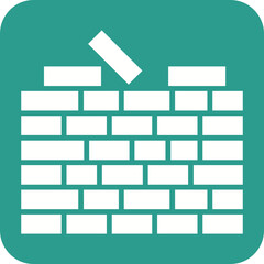 Sticker - Bricks Line Color Icon