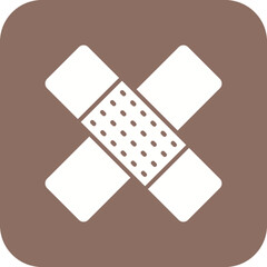 Wall Mural - Band Aid Line Color Icon