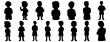 © FutureFFX - Doctor silhouettes set, large pack of vector silhouette design, isolated white background