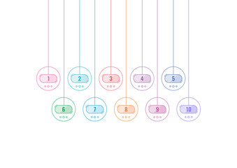 numbers in digital display. 1-10 math numbers. numbers 1-10 for academy, business, education, university