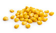 corn grains isolated on white background.