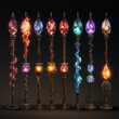magic staff collection game assets
