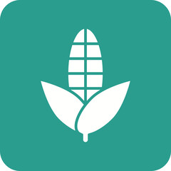 Sticker - Corn Line Color Icon