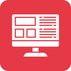 Sticker - Web Layout Line Color Icon