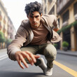© PABLO - Joven en movimiento ('Young person in motion.')