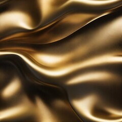 Poster - Luxurious gold wave patterns that ebb and flow, creating a rich and opulent texture ideal for backgrounds.