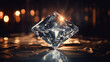 Diamond real gem price natural light stone moissanite illustration image AI generated art
