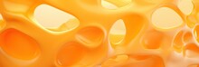 An Orange And Yellow Background Made Of Plastic Wrap With Holes In It, Generative AI