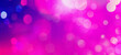 Pink bokeh widescreen background for seasonal, holidays, event and celebrations