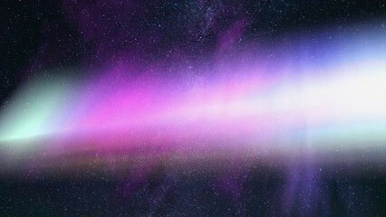 Wall Mural - Galactic Dreams Polaris and North Sky Milky Way Time Lapse with Aurora