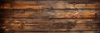Wood long planks texture background, vintage brown wooden boards of old barn wall. Panoramic wide banner. Theme of rustic design, nature, wallpaper, woodgrain, material, grunge