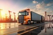 © MMerellinn - Export import of food transportation, logistics, delivery of cargo, storage and transportation of goods, agricultural products, delivery of wheat and other foodstuffs.