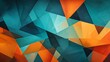 Abstract art wallpaper. Colored background, teal and orange.