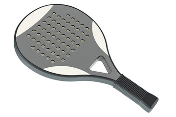 Poster - Paddle Tennis Racket, 3D rendering isolated on transparent background