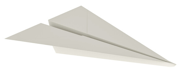 Poster - Paper Plane, 3D rendering isolated on transparent background