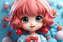 3Dアニメ系の女の子,Generative AI AI画像