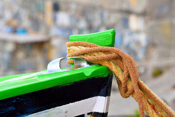 Wall Mural - Details of boats in Scilla Calabria Italy