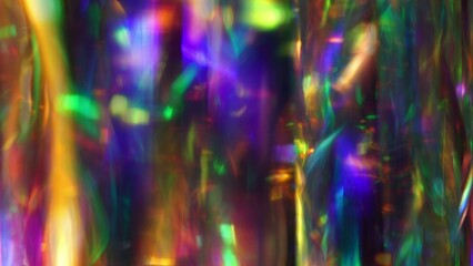 Prism Light Flares Overlay. Blurry abstract rainbow background