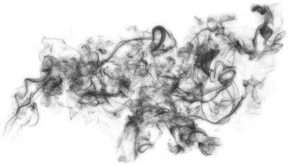 Wall Mural - black cigarette smoke effect