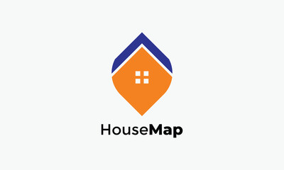 Wall Mural - Logo vector house minimalist concept property residence architecture building industry