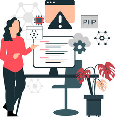 Website Development Illustration
