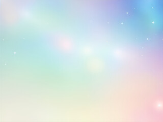 Wall Mural - Pastel colored banner of abstract sparkling lights in a cosmic field of pure energy with plenty of copy space for individual text and design