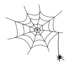 Sticker - Spider web vector