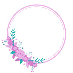 Sticker - award floral frame