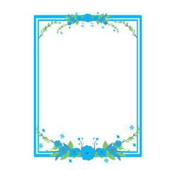 Canvas Print - award floral frame