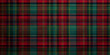 Red and green plaid textured fabric background
